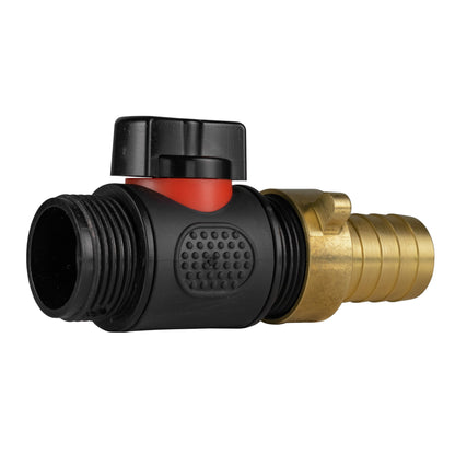 19mm Brass Barb with In-Line BSPM Threaded Valve - Best4Trade-Retail Garden watering