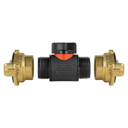 In-Line BSPM Valve with 2 x Geka Type Connectors - Best4Trade-Retail Garden watering