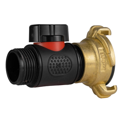 Geka Type Connector with In-Line BSPM Threaded Valve - Best4Trade-Retail Garden watering