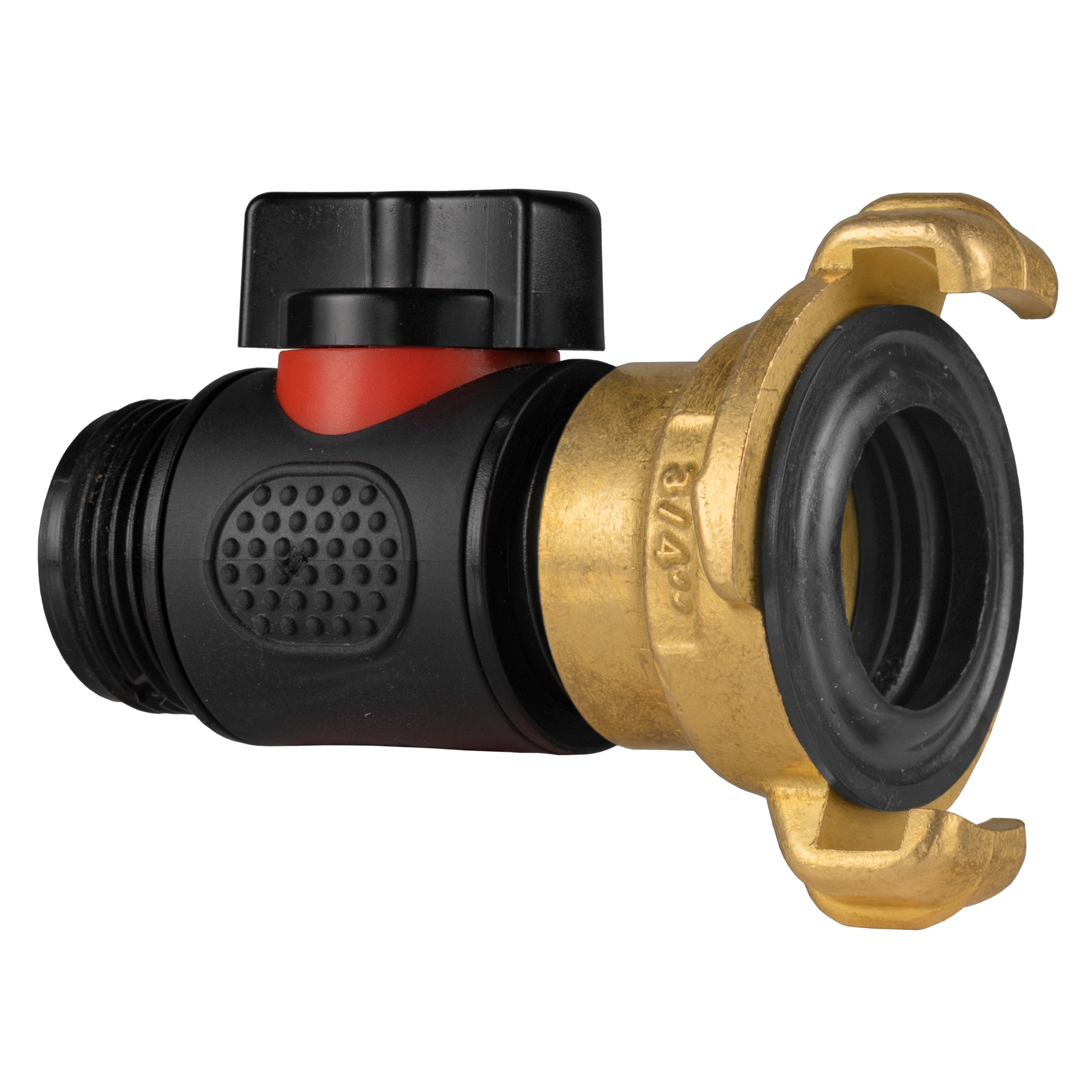 Geka Type Connector with In-Line BSPM Threaded Valve - Best4Trade-Retail Garden watering