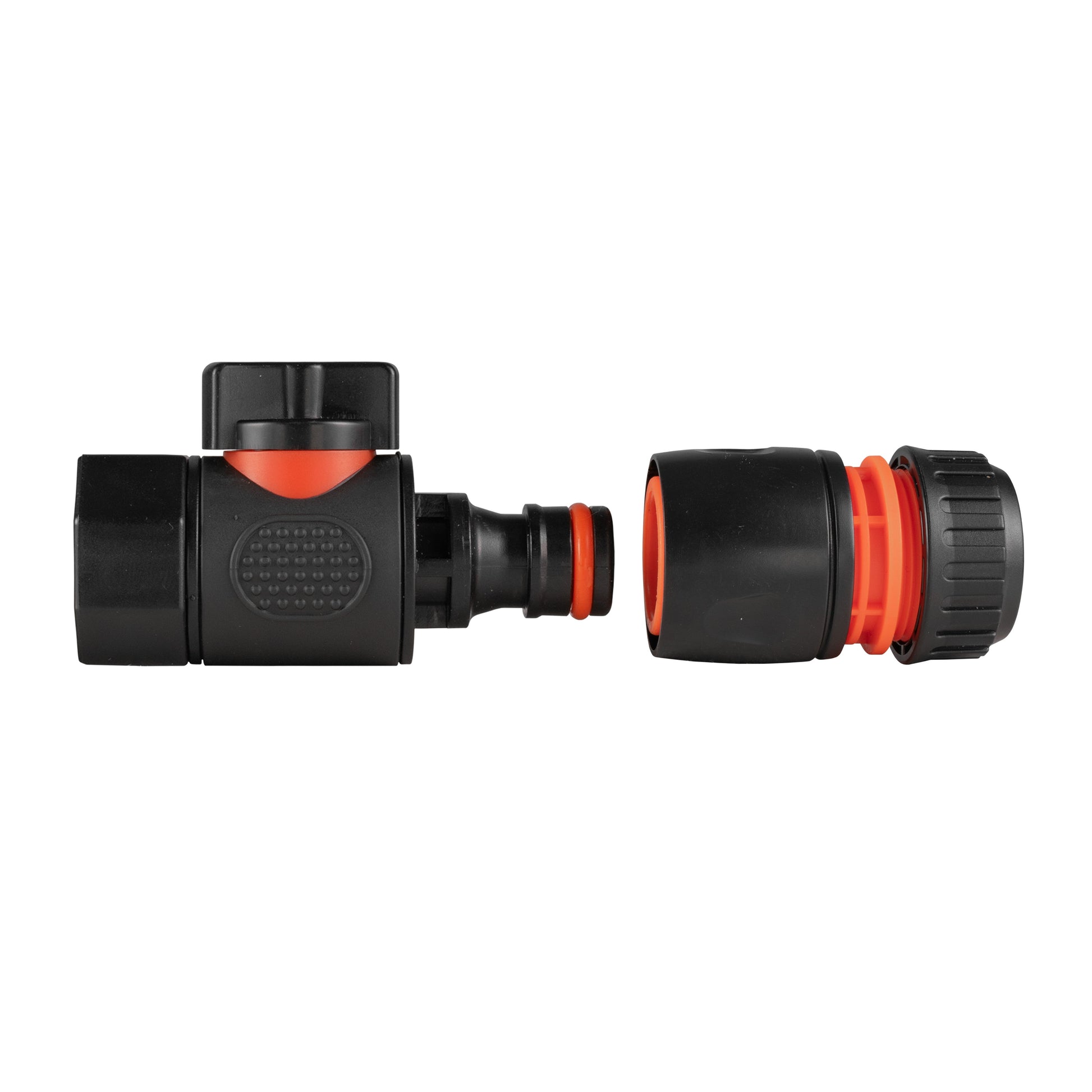 3/4" BSPF Thread Quick Connect Valve with Hose Connector Black - Best4Trade-Retail Garden watering