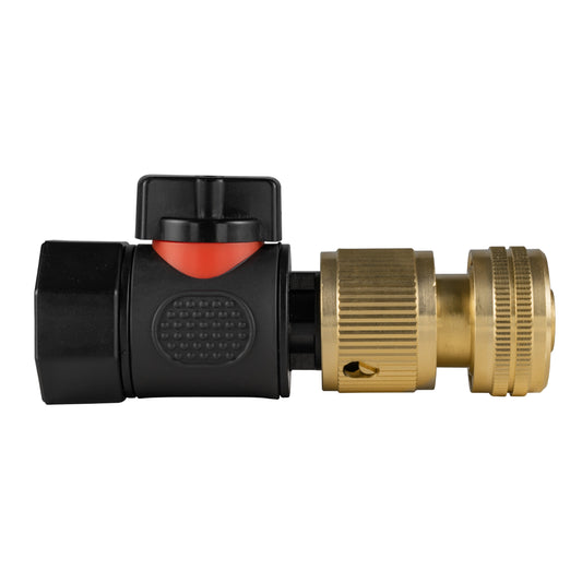 3/4" BSPF Thread Quick Connect Valve with Hose Connector Brass - Best4Trade-Retail Garden watering