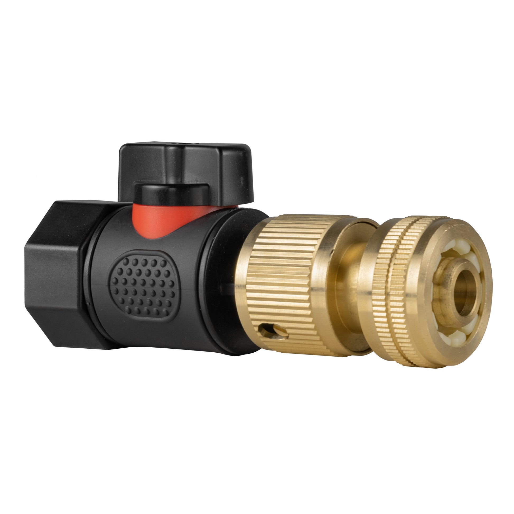 3/4" BSPF Thread Quick Connect Valve with Hose Connector Brass - Best4Trade-Retail Garden watering