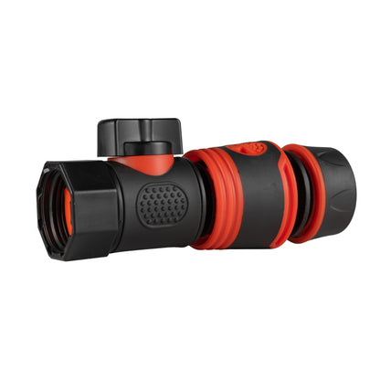 3/4" BSPF Thread Quick Connect Valve with Hose Connector Black Soft - Best4Trade-Retail Garden watering