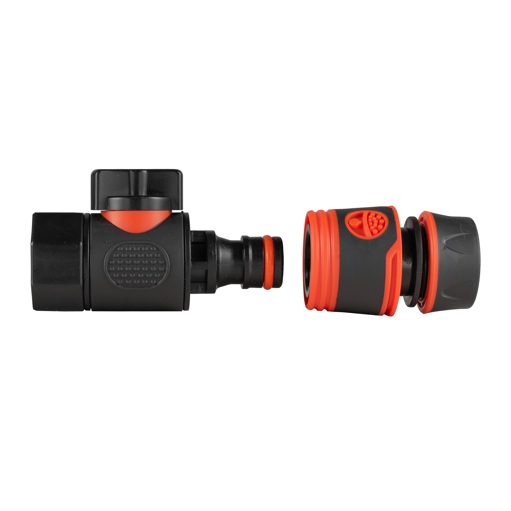 3/4" BSPF Thread Quick Connect Valve with Hose Connector Black Soft - Best4Trade-Retail Garden watering
