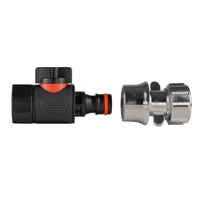3/4" BSPF Thread Quick Connect Valve with Hose Connector Zinc - Best4Trade-Retail Garden watering