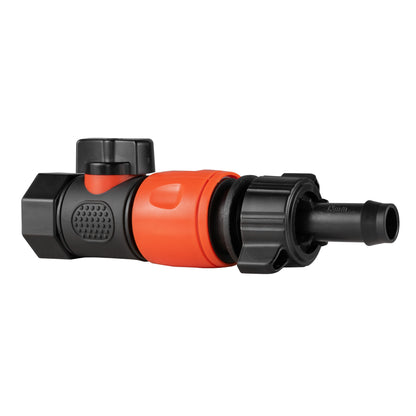 3/4" BSPF Thread Quick Connect Valve with Hose Connector 16mm Barb - Best4Trade-Retail Garden watering