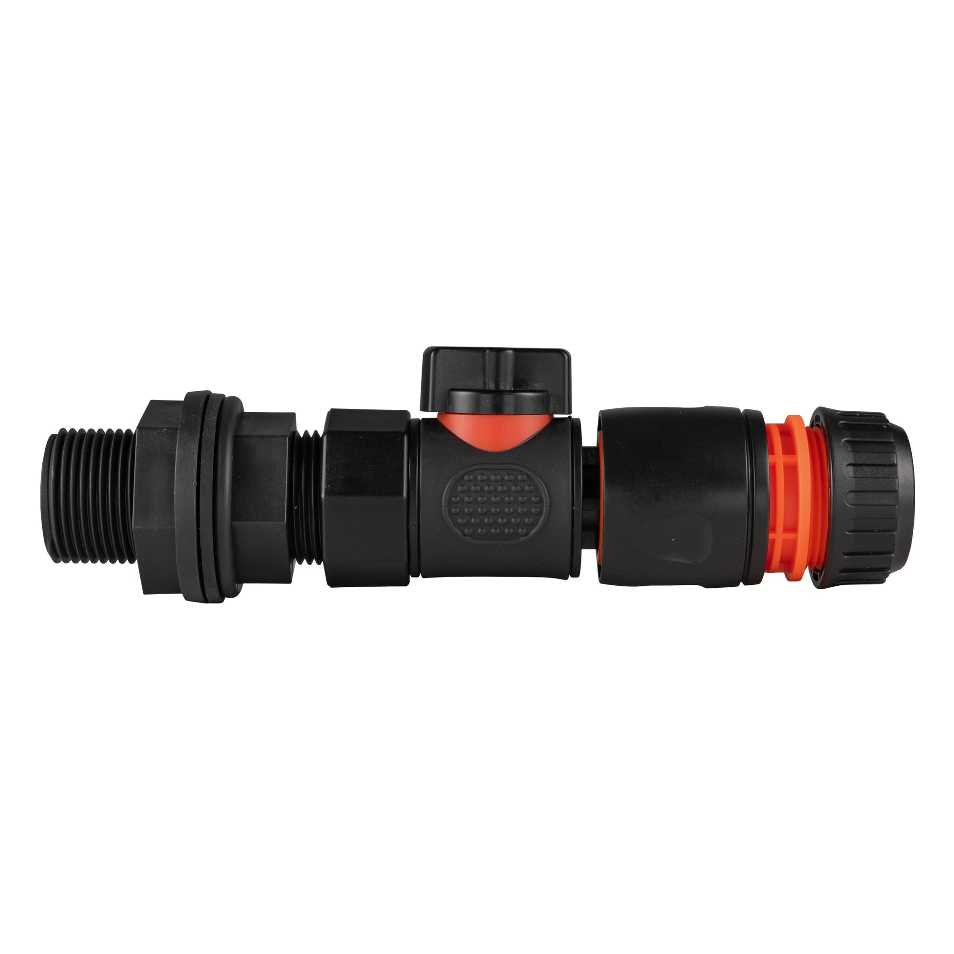 Water Butt Connector 3/4" BSP with BSPF-Quick Connect Valve & Hose Connector Black - Best4Trade-Retail Garden watering