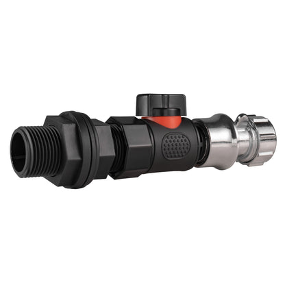 Water Butt Connector 3/4" BSP with BSPF-Quick Connect Valve & Hose Connector Zinc - Best4Trade-Retail Garden watering