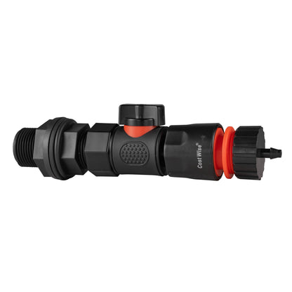 Water Butt Connector 3/4" BSP with BSPF-Quick Connect Valve & Hose Connector 4mm Barb - Best4Trade-Retail Garden watering