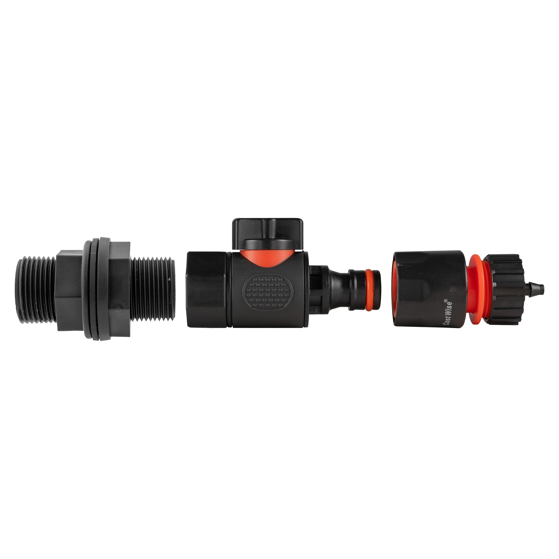 Water Butt Connector 3/4" BSP with BSPF-Quick Connect Valve & Hose Connector 4mm Barb - Best4Trade-Retail Garden watering