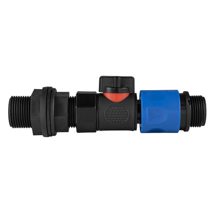 Water Butt Connector 3/4" BSP with BSPF-Quick Connect Valve & Hose Connector 3/4" BSPM - Best4Trade-Retail Garden watering