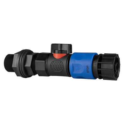 Water Butt Connector 3/4" BSP with BSPF-Quick Connect Valve & Hose Connector 3/4" BSPF - Best4Trade-Retail Garden watering