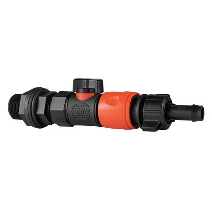 Water Butt Connector 3/4" BSP with BSPF-Quick Connect Valve & Hose Connector 16mm Barb - Best4Trade-Retail Garden watering