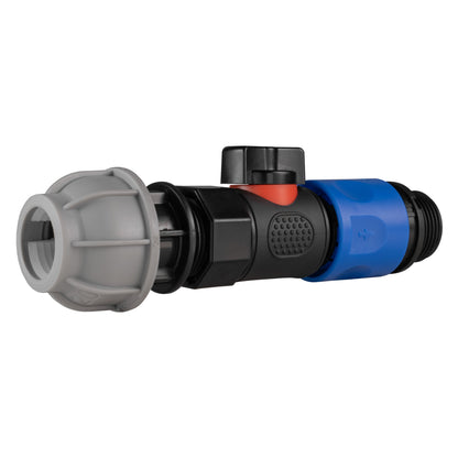 20mm MDPE Straight with BSPF-Quick Connect Valve & Hose Connector 3/4" BSPM - Best4Trade-Retail Garden watering