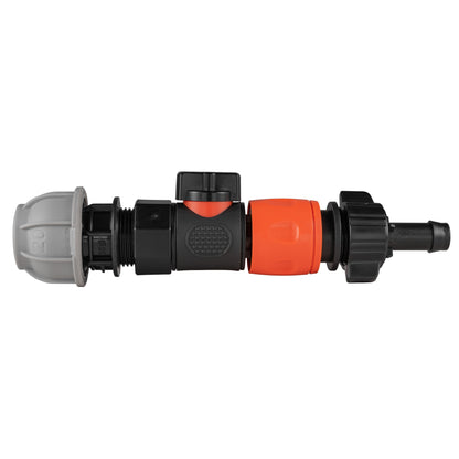 20mm MDPE Straight with BSPF-Quick Connect Valve & Hose Connector 16mm Barb - Best4Trade-Retail Garden watering