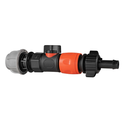 20mm MDPE Straight with BSPF-Quick Connect Valve & Hose Connector 16mm Barb - Best4Trade-Retail Garden watering