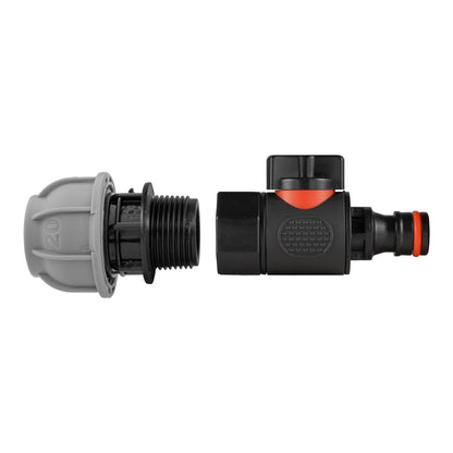 20mm MDPE Straight with BSPF Thread-Quick Connect Male Valve - Best4Trade-Retail Garden watering