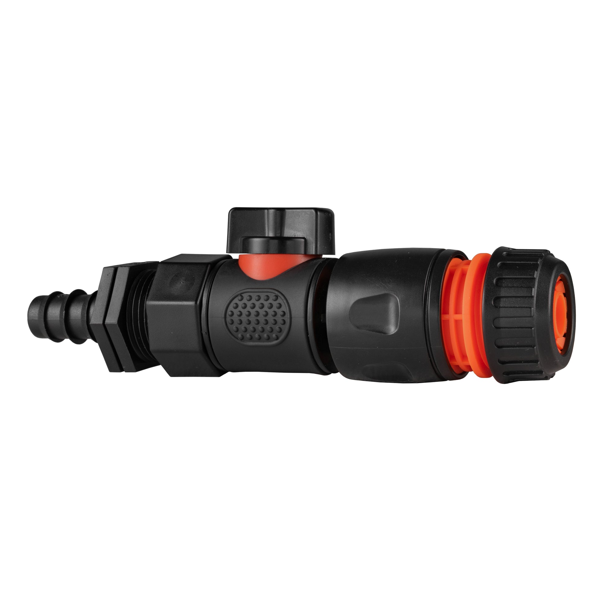 16mm Barbed Straight with BSPF-Quick Connect Valve & Hose Connector Black - Best4Trade-Retail Garden watering
