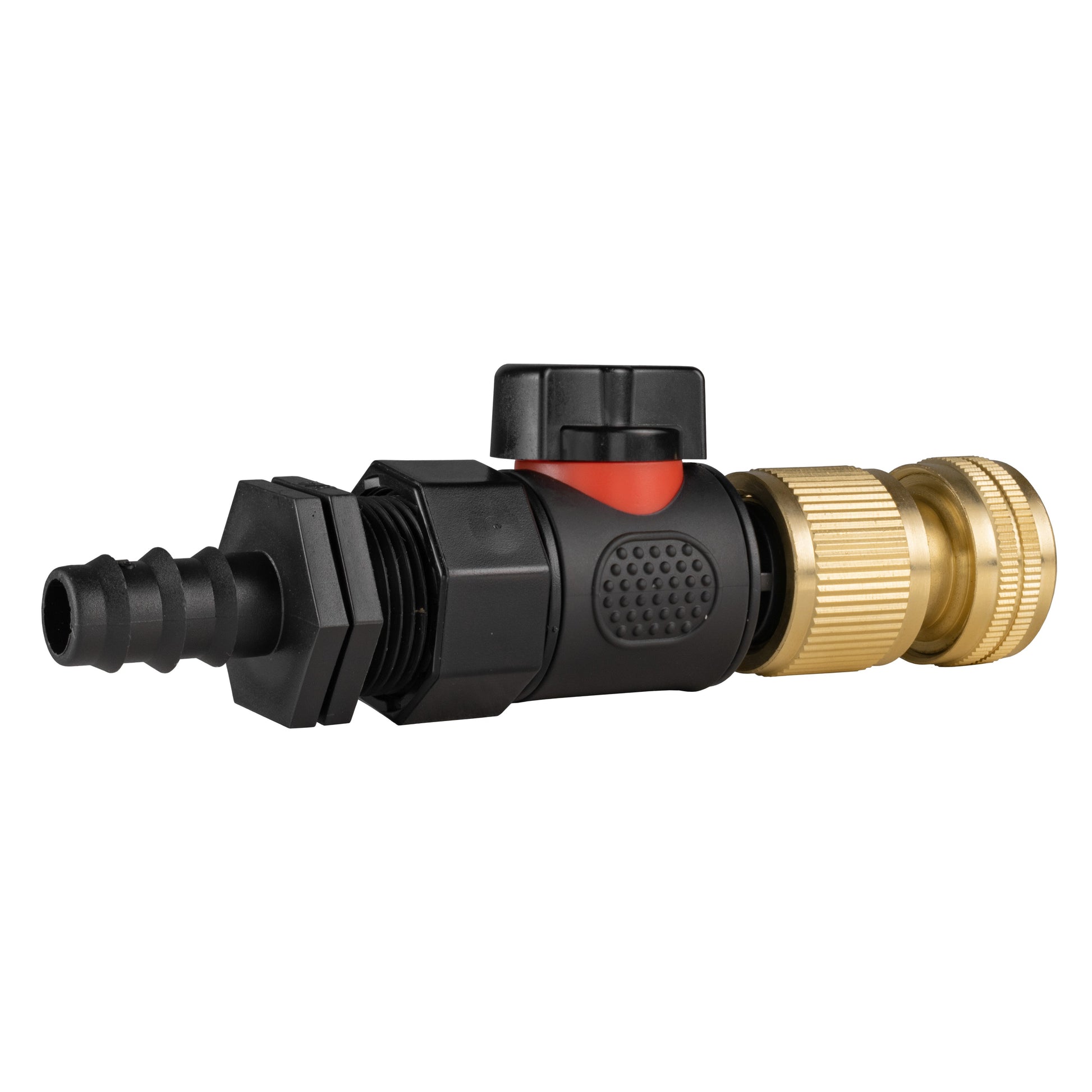 16mm Barbed Straight with BSPF-Quick Connect Valve & Hose Connector Brass - Best4Trade-Retail Garden watering