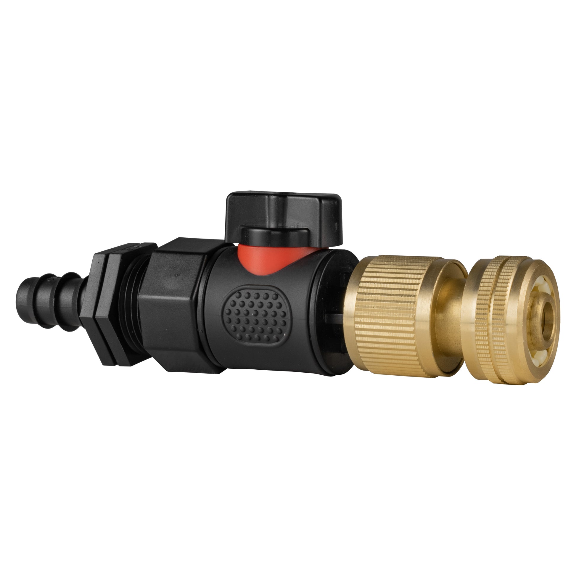 16mm Barbed Straight with BSPF-Quick Connect Valve & Hose Connector Brass - Best4Trade-Retail Garden watering