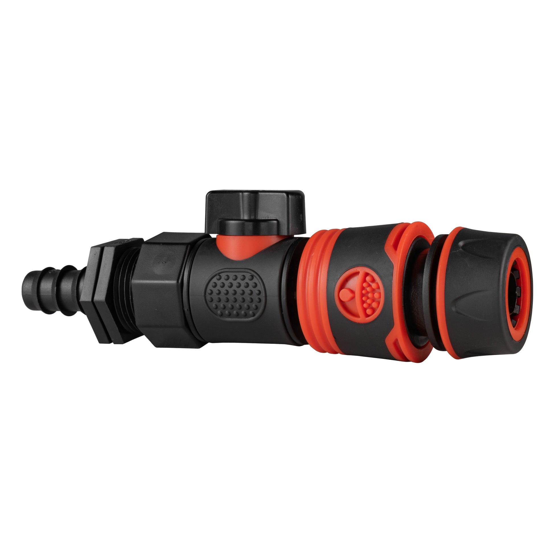 16mm Barbed Straight with BSPF-Quick Connect Valve & Hose Connector Black Soft - Best4Trade-Retail Garden watering