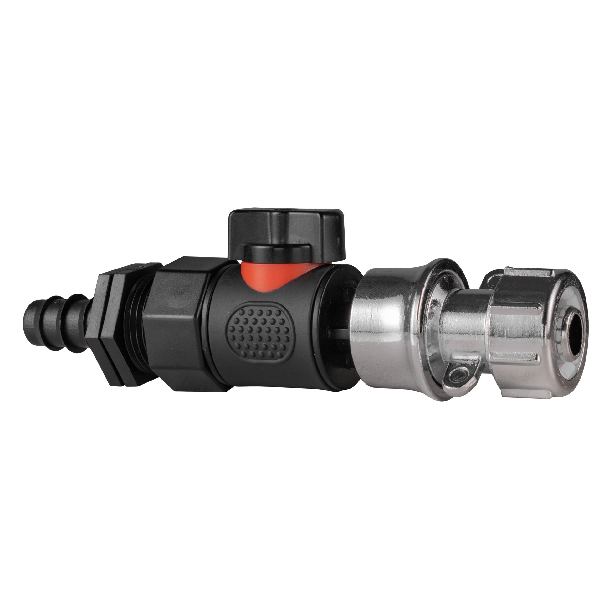 16mm Barbed Straight with BSPF-Quick Connect Valve & Hose Connector Zinc - Best4Trade-Retail Garden watering
