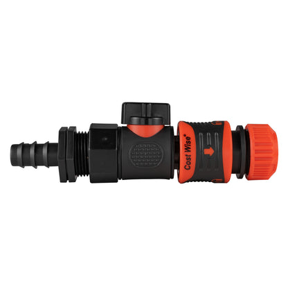 16mm Barbed Straight with BSPF-Quick Connect Valve & Hose Connector Lock - Best4Trade-Retail Garden watering