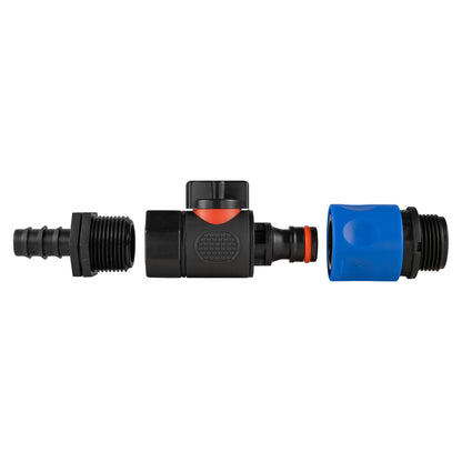 16mm Barbed Straight with BSPF-Quick Connect Valve & Hose Connector 3/4" BSPM - Best4Trade-Retail Garden watering