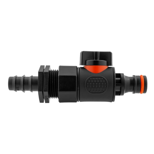 16mm Barbed Straight with BSPF Thread-Quick Connect Male Valve