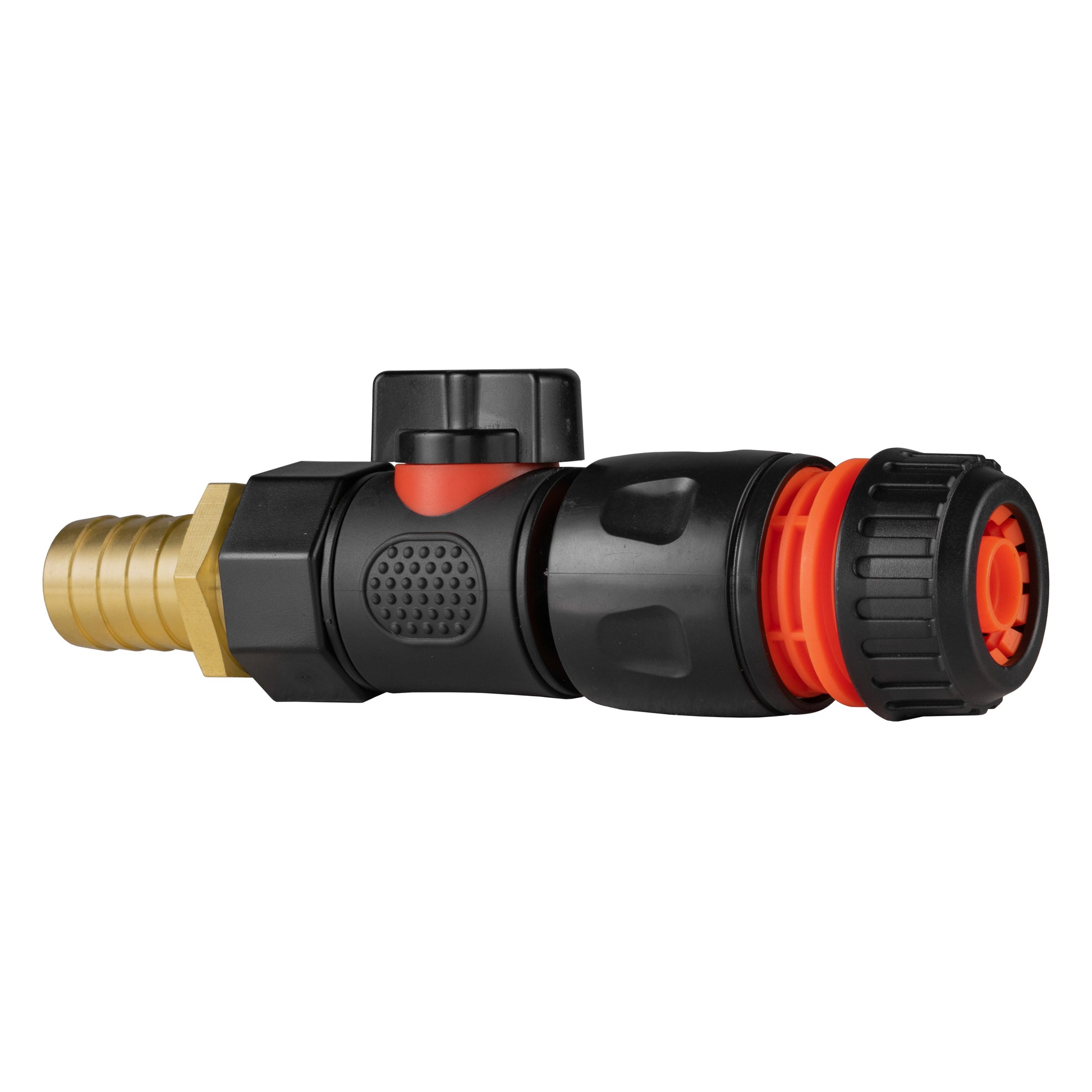 19mm Brass Barb with BSPF-Quick Connect Valve & Hose Connector Black - Best4Trade-Retail Garden watering