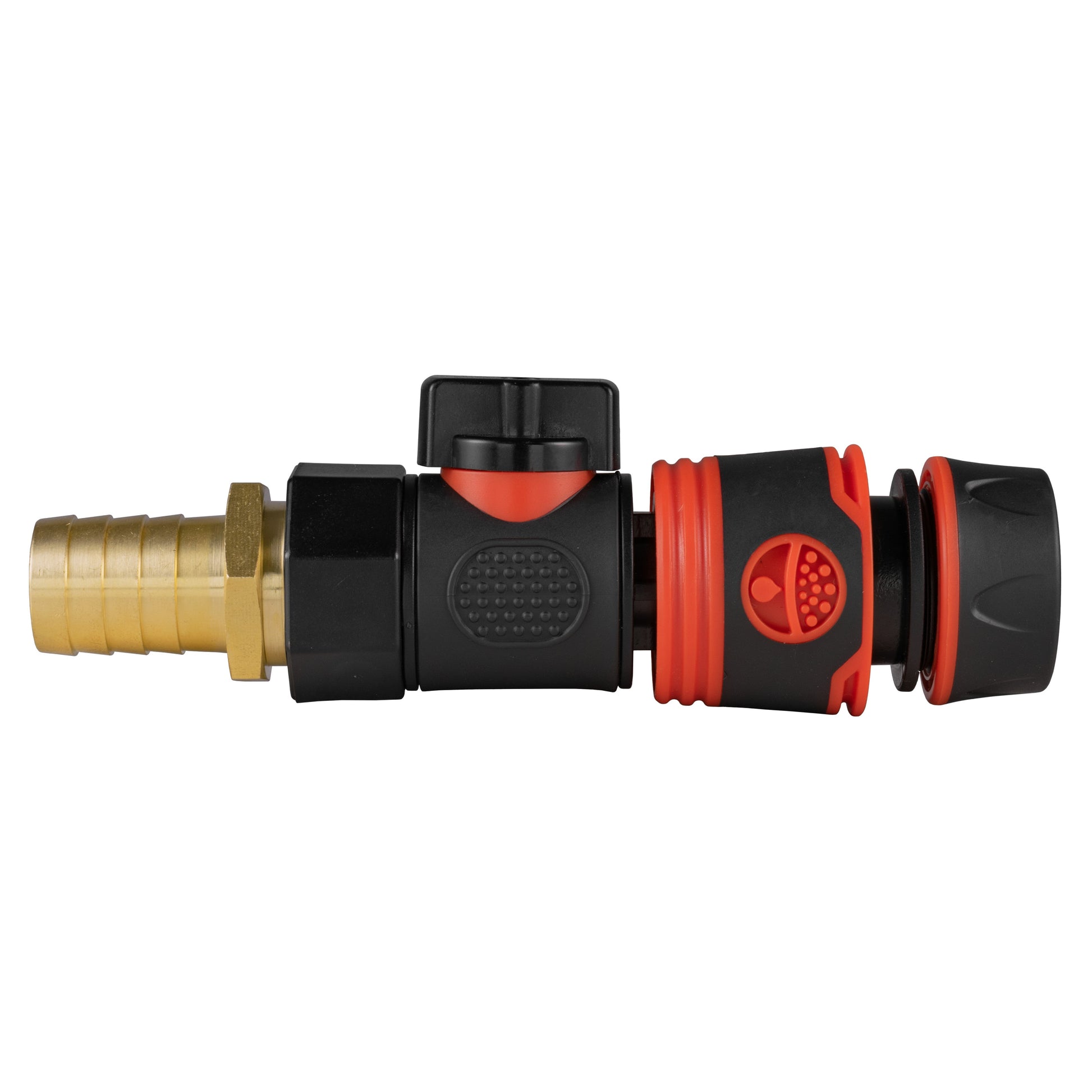 19mm Brass Barb with BSPF-Quick Connect Valve & Hose Connector Black Soft - Best4Trade-Retail Garden watering