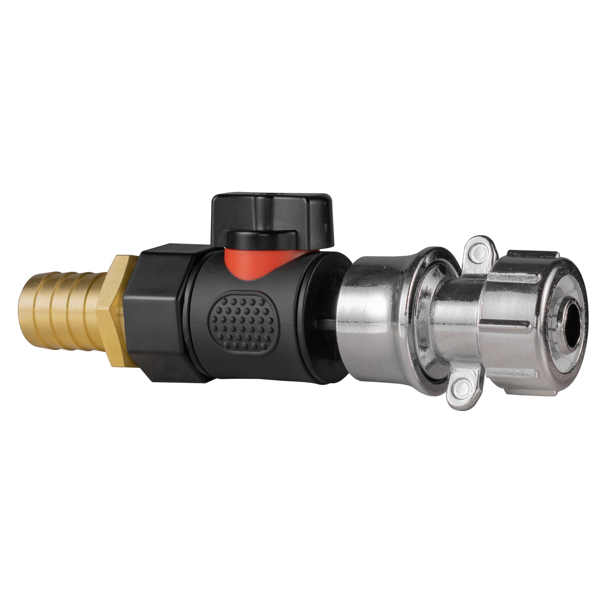 19mm Brass Barb with BSPF-Quick Connect Valve & Hose Connector Zinc - Best4Trade-Retail Garden watering
