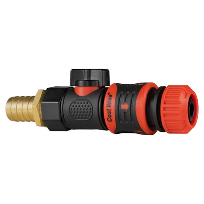 19mm Brass Barb with BSPF-Quick Connect Valve & Hose Connector Lock - Best4Trade-Retail Garden watering