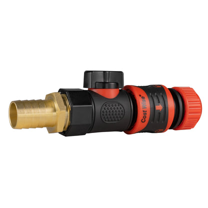 19mm Brass Barb with BSPF-Quick Connect Valve & Hose Connector Lock - Best4Trade-Retail Garden watering