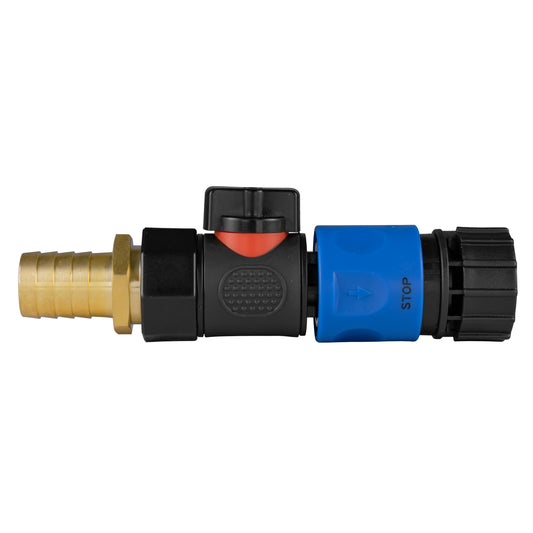 19mm Brass Barb with BSPF-Quick Connect Valve & Hose Connector 3/4" BSPF - Best4Trade-Retail Garden watering