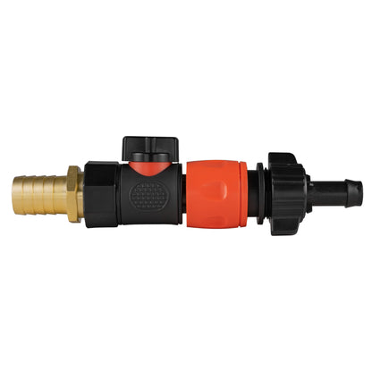 19mm Brass Barb with BSPF-Quick Connect Valve & Hose Connector 16mm Barb - Best4Trade-Retail Garden watering