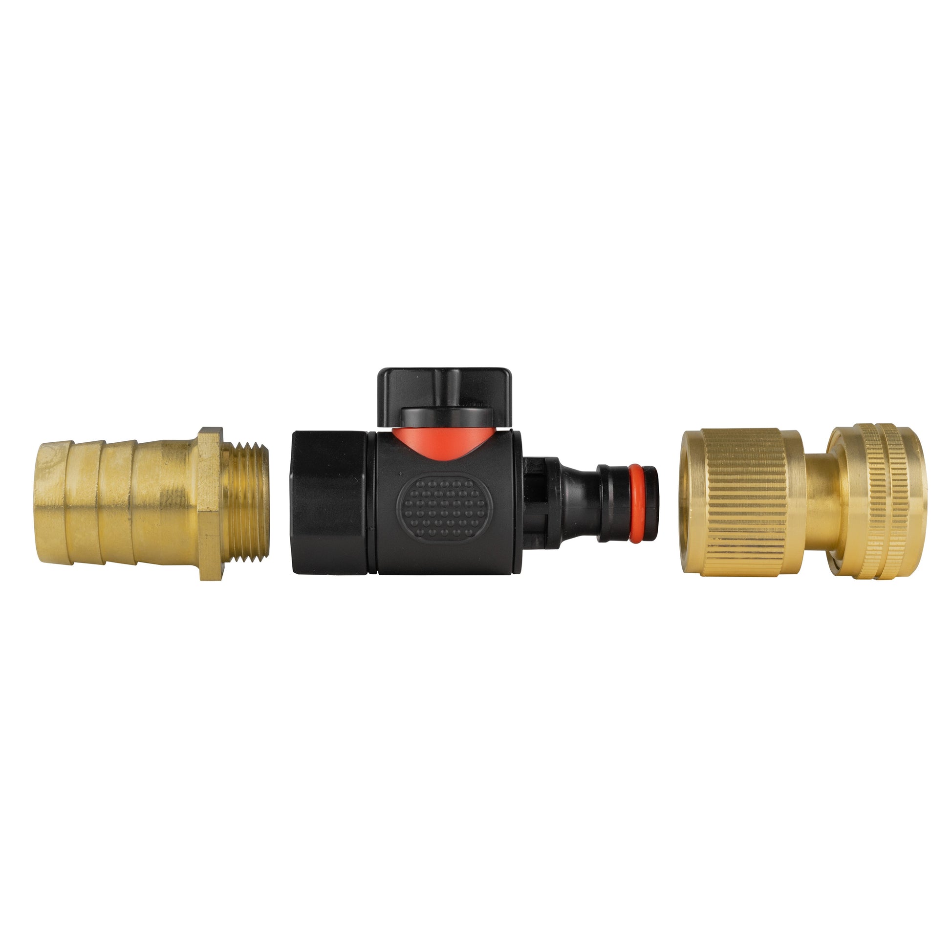 25mm Brass Barb with BSPF-Quick Connect Valve & Hose Connector Brass - Best4Trade-Retail Garden watering