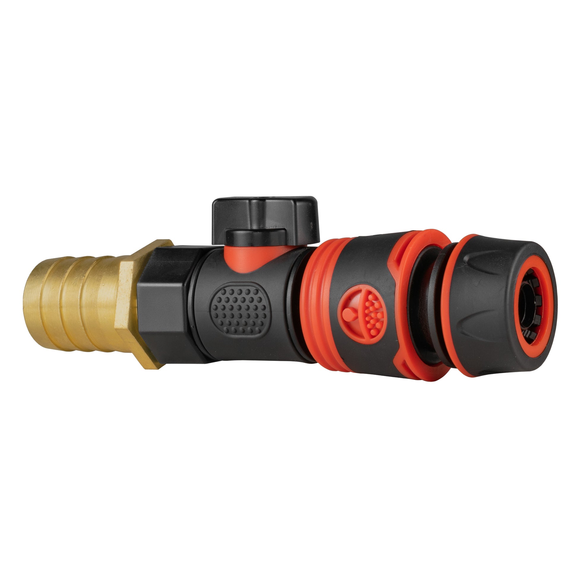 25mm Brass Barb with BSPF-Quick Connect Valve & Hose Connector Black Soft - Best4Trade-Retail Garden watering