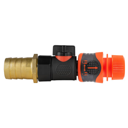 25mm Brass Barb with BSPF-Quick Connect Valve & Hose Connector Lock - Best4Trade-Retail Garden watering