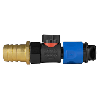 25mm Brass Barb with BSPF-Quick Connect Valve & Hose Connector 3/4" BSPM - Best4Trade-Retail Garden watering