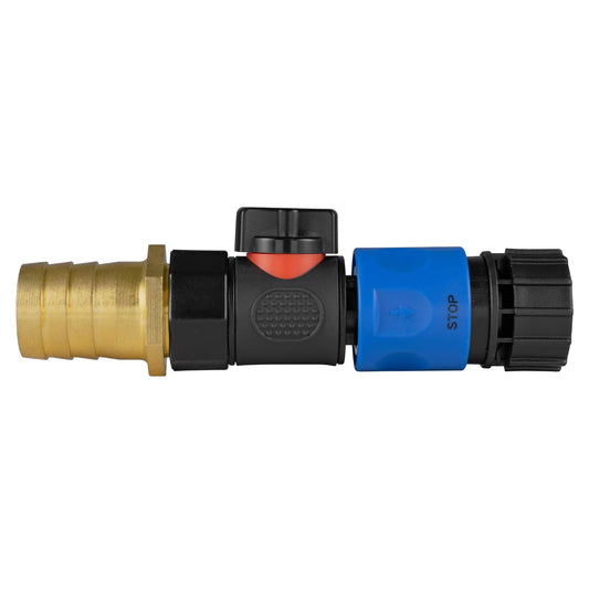 25mm Brass Barb with BSPF-Quick Connect Valve & Hose Connector 3/4" BSPF - Best4Trade-Retail Garden watering