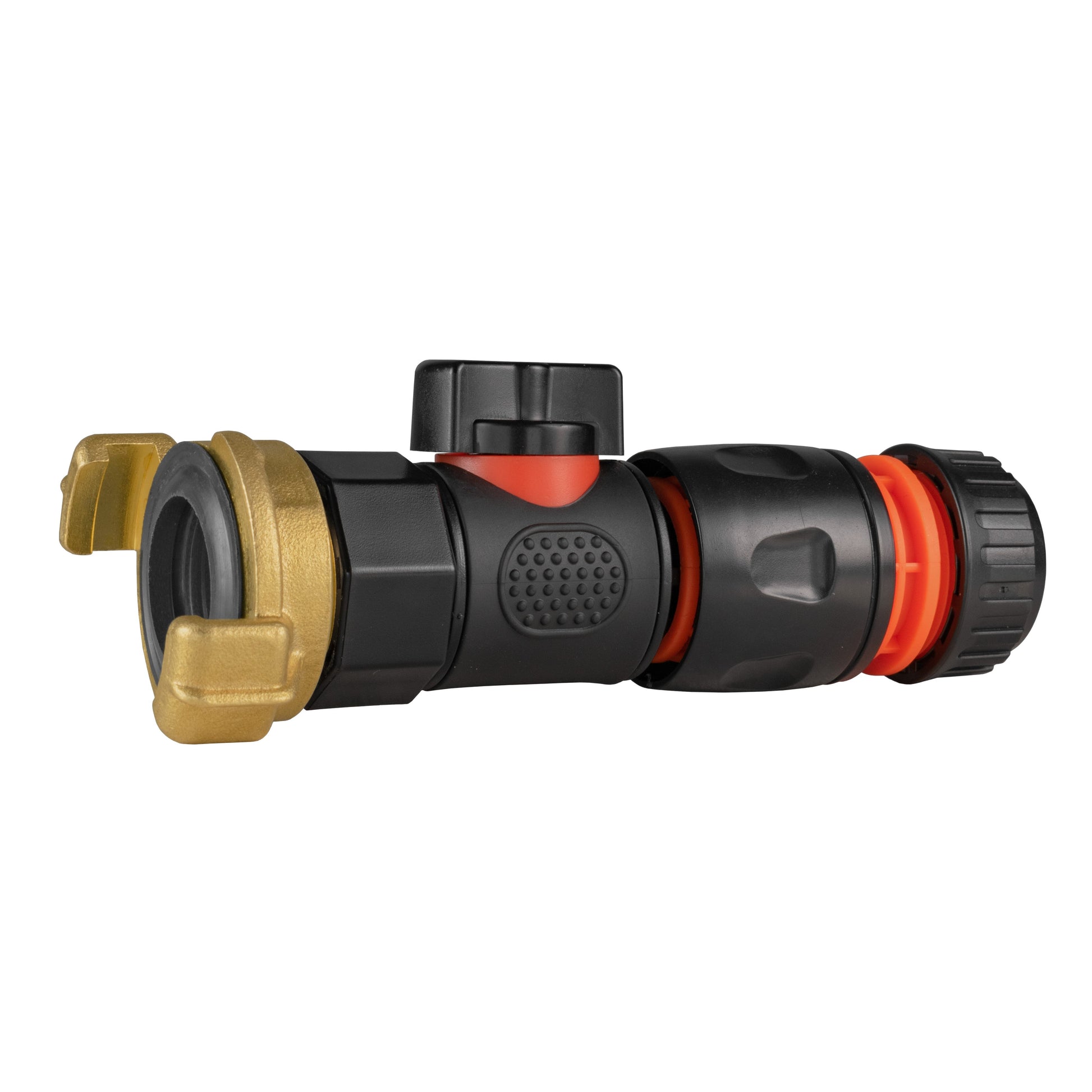 Geka Type Connector with BSPF-Quick Connect Valve & Hose Connector Black - Best4Trade-Retail Garden watering