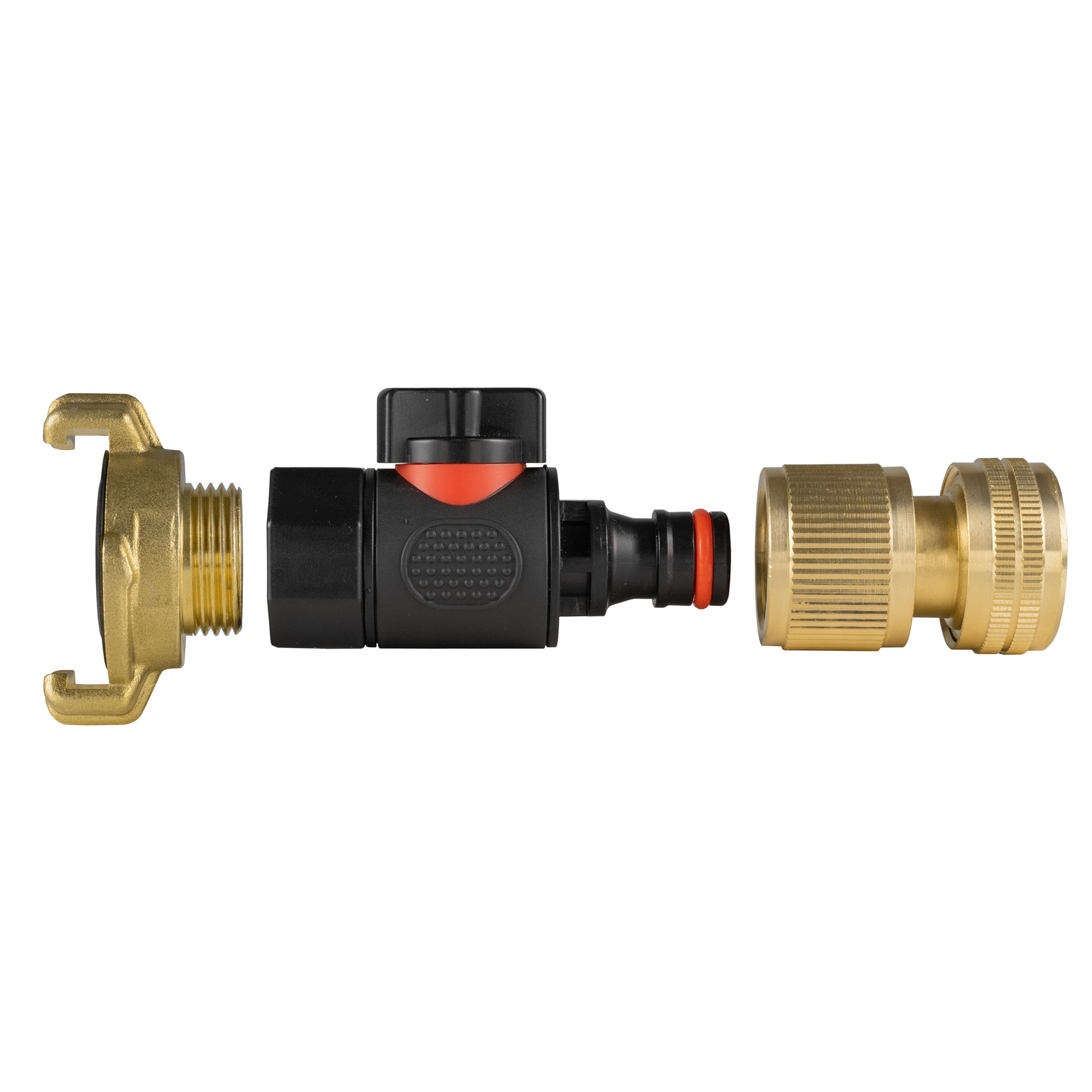 Geka Type Connector with BSPF-Quick Connect Valve & Hose Connector Brass - Best4Trade-Retail Garden watering