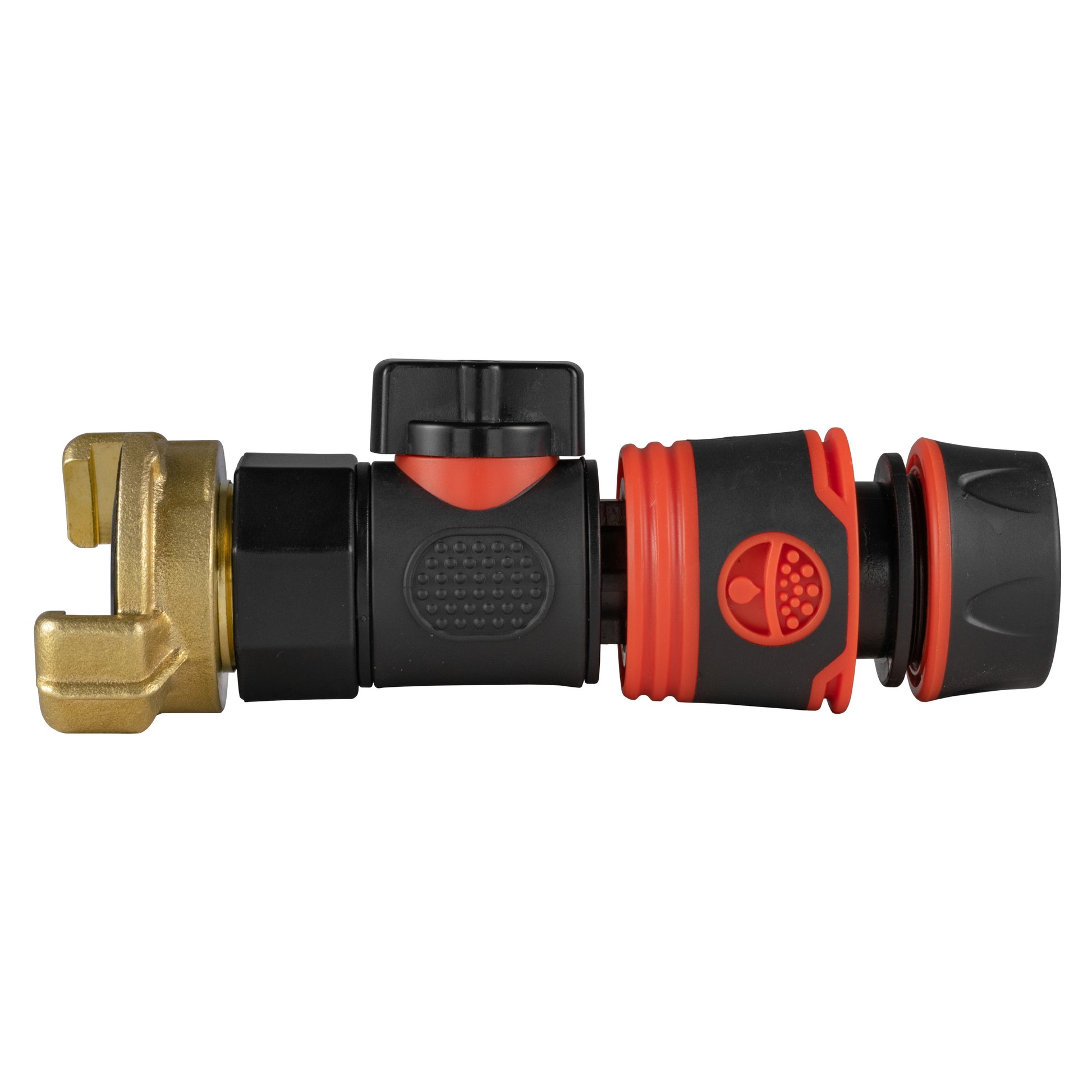 Geka Type Connector with BSPF-Quick Connect Valve & Hose Connector Black Soft - Best4Trade-Retail Garden watering