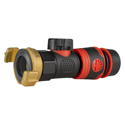Geka Type Connector with BSPF-Quick Connect Valve & Hose Connector Black Soft - Best4Trade-Retail Garden watering