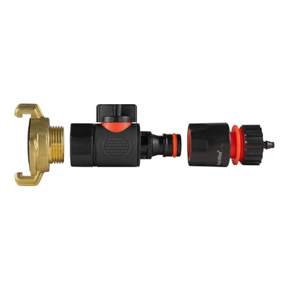 Geka Type Connector with BSPF-Quick Connect Valve & Hose Connector 4mm Barb - Best4Trade-Retail Garden watering