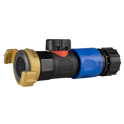 Geka Type Connector with BSPF-Quick Connect Valve & Hose Connector 3/4" BSPF - Best4Trade-Retail Garden watering