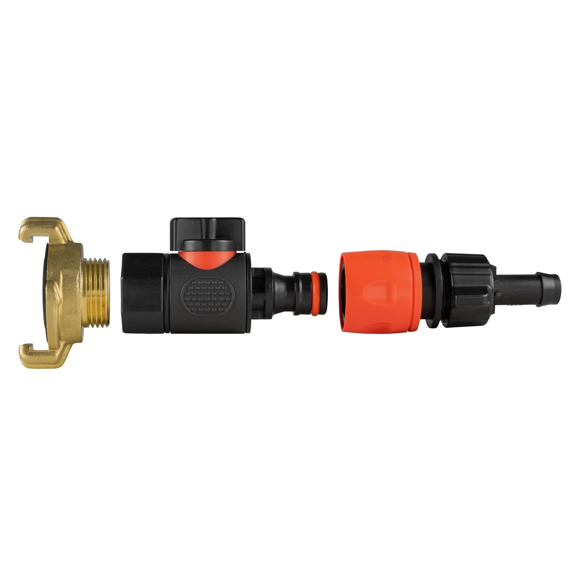 Geka Type Connector with BSPF-Quick Connect Valve & Hose Connector 16mm Barb - Best4Trade-Retail Garden watering