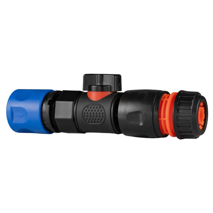 Hose Connector Blue with BSPF- Quick Connect Valve & Hose Connector Black - Best4Trade-Retail Garden watering
